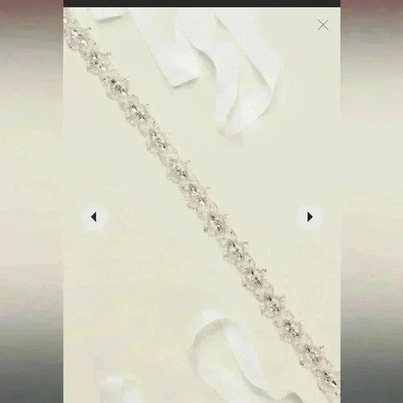 DAVIDS BRIDAL- Pearl and Crystal Bead Embellished Sash
STYLE# 51093 - Picture 2 of 9